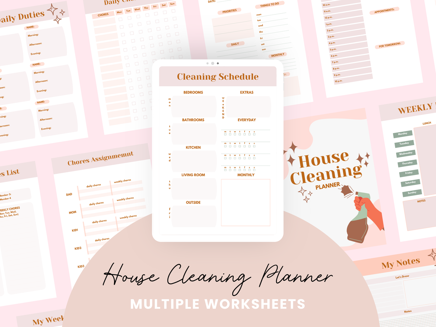 House Cleaning Planner
