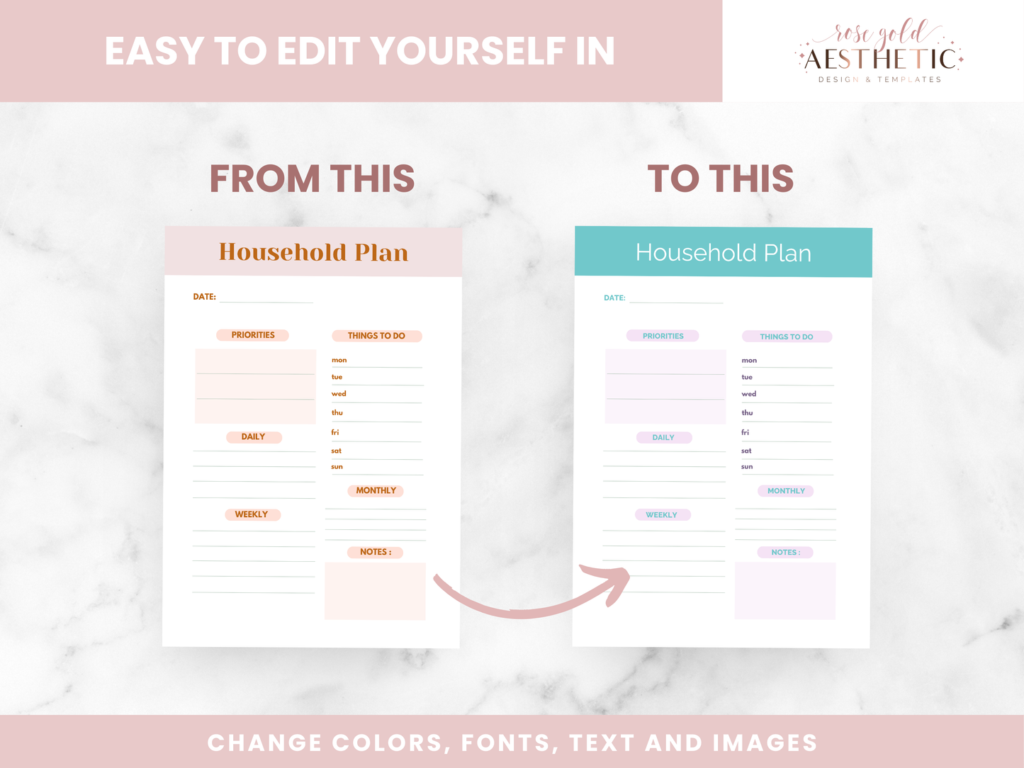 House Cleaning Planner