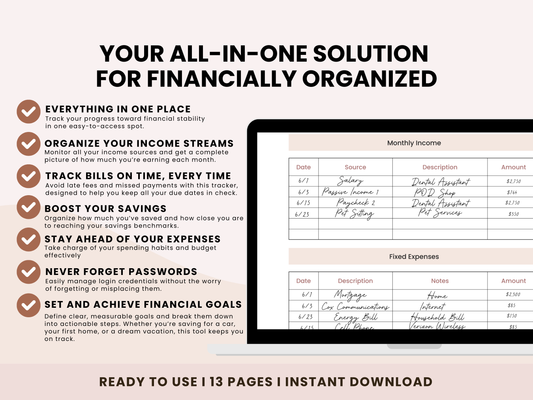 Ultimate Personal Finance Tracker Bundle